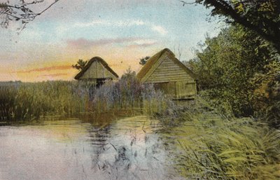Csónakházak, Horsey Mere alkotó: English Photographer