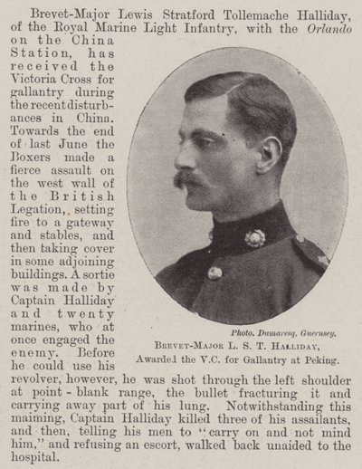 Brevet-Major L S T Halliday, a VC kitüntetést a vitézségért Pekingben alkotó: English Photographer