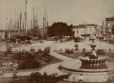 Bridgetown kikötője, 1900 körül alkotó: English Photographer