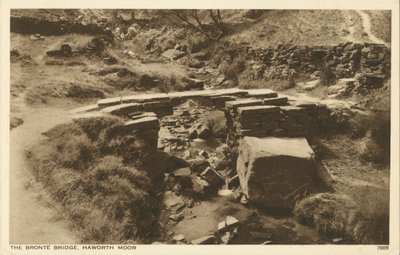Bronte Bridge, Haworth Moor, Yorkshire (f/w fotó) alkotó: English Photographer