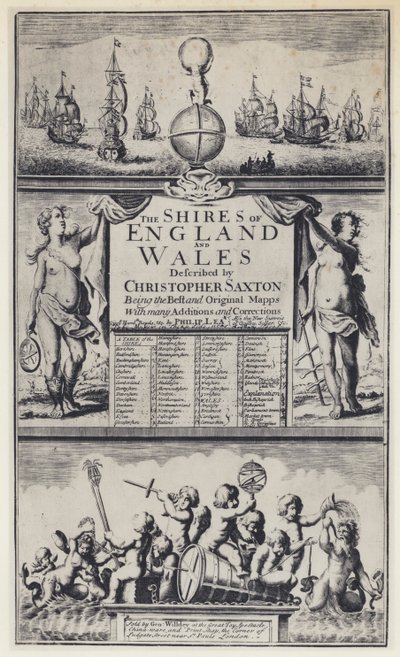 C Saxton, The Shires of England, G Willdey alkotó: English Photographer