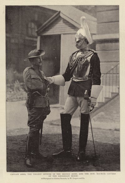 Ames kapitány, a brit hadsereg legmagasabb tisztje és a tiszteletreméltó Maurice Gifford, a rhodesiai ló alkotó: English Photographer