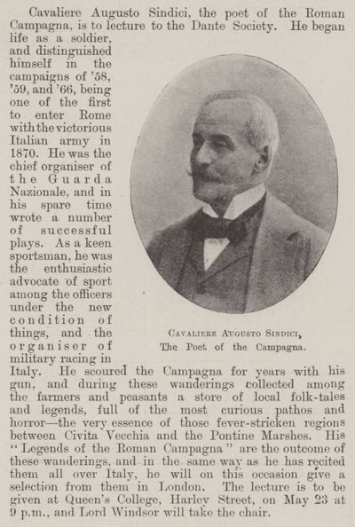 Augustus Sindici lovag, a Campagna költője alkotó: English Photographer