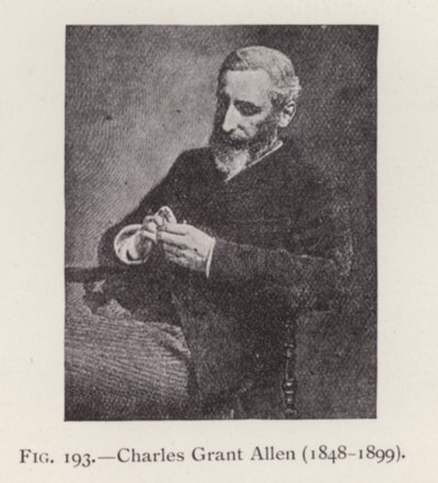Charles Grant Allen (1848-1899), portré (f/w fotó) alkotó: English Photographer