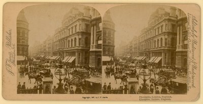 Cheapside, London; sztereoszkópikus kép alkotó: English Photographer