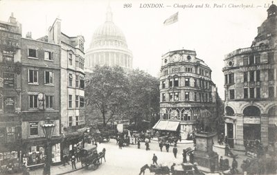 Cheapside és St Pauls Churchyard alkotó: English Photographer