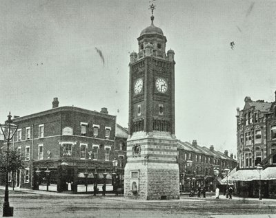 Óratorony, The Broadway, Crouch End, 1890 alkotó: English Photographer