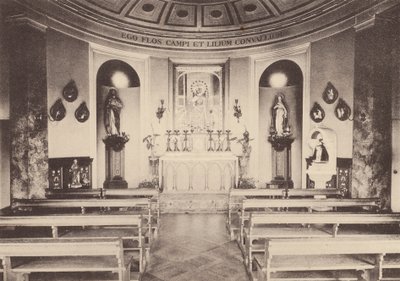 A Szent Szív kolostor, Roehampton: Admirabilis kápolna (fekete-fehér fotó) alkotó: English Photographer