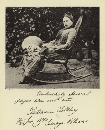 Gräfin Tatiana Tolstoi von English Photographer