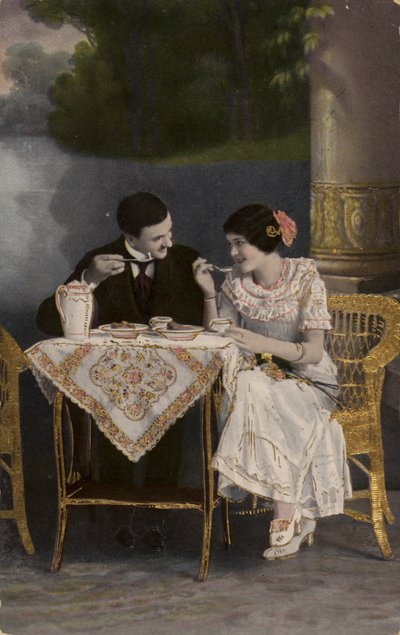 Pár együtt eszik alkotó: English Photographer