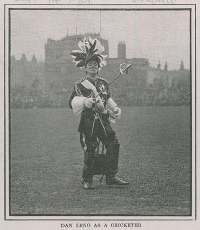 Dan Leno krikettjátékosként alkotó: English Photographer