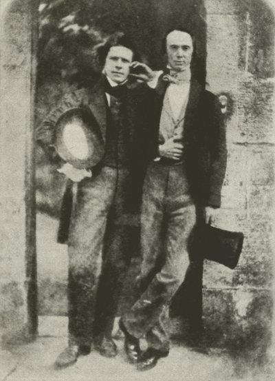 David Octavius Hill (balra) és W B Johnstone, a Scotish National Gallery igazgatója (f/w fotó) alkotó: English Photographer
