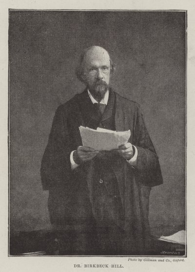 Dr. Birkbeck Hill alkotó: English Photographer