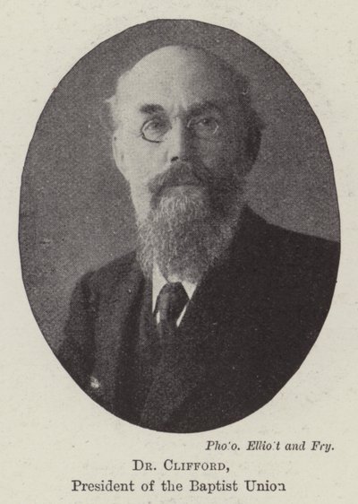 Dr. Clifford, a Baptista Unió elnöke alkotó: English Photographer