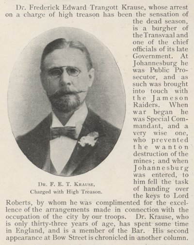 Dr. F E T Krause, hazaárulás vádjával alkotó: English Photographer