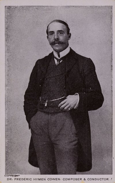 Dr. Frederic Hymen Cowen zeneszerző, zongoraművész és karmester (1852-1935) alkotó: English Photographer