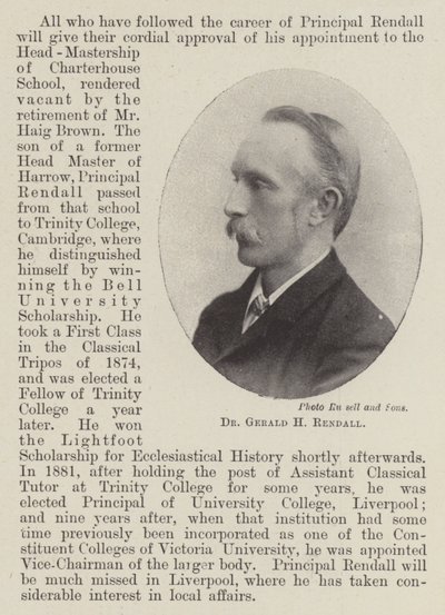 Dr. Gerald H Rendall alkotó: English Photographer