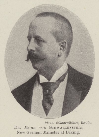 Dr. Mumm von Schwarzenstein, új német miniszter Pekingben alkotó: English Photographer