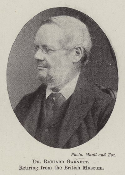 Dr. Richard Garnett, nyugdíjba vonulva a British Museumból alkotó: English Photographer