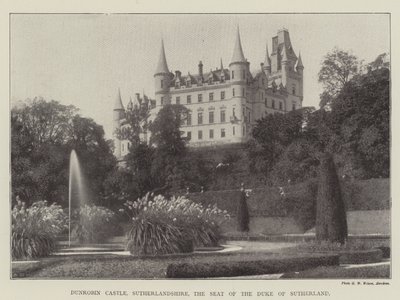 Dunrobin kastély, Sutherlandshire, Sutherland hercegének székhelye alkotó: English Photographer