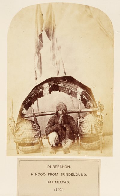 Dureeahon, Hindoo az allahabadi Bundelcundból, az India népe, J. Forbes Watson, kiadta 1868-ban (albumnyomat) alkotó: English Photographer