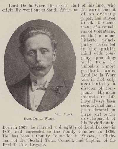 Earl De la Warr von English Photographer