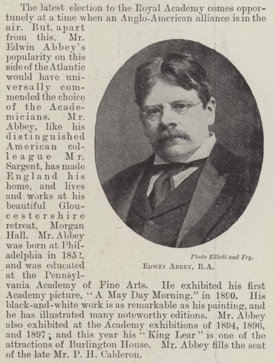 Edwin Abbey, RA alkotó: English Photographer
