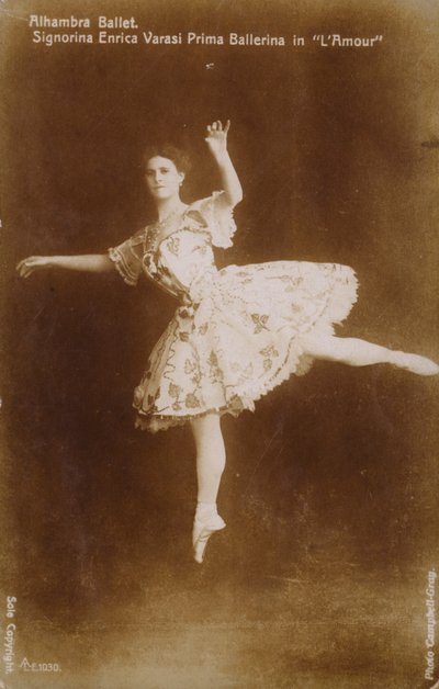 Enrica Varasi, a L "Amour" primabalerina az Alhambra Balettben, Londonban alkotó: English Photographer