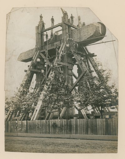 Kleopátras-tű felállítása a Temze rakparton, 1878. szeptember 12. alkotó: English Photographer