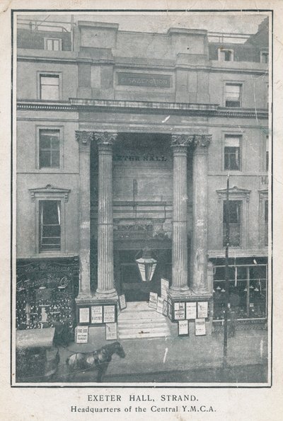 Exeter Hall, Strand, a Central YMCA központja alkotó: English Photographer
