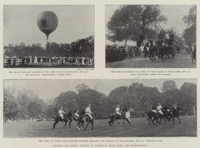 Divat és sport, események Ranelaghban, Hyde Parkban és Hurlinghamben alkotó: English Photographer