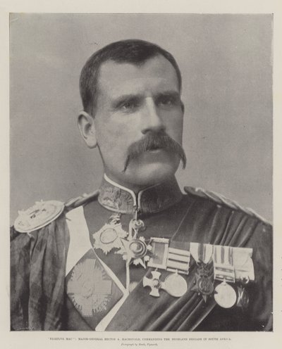 Harcoló Mac, Hector A Macdonald vezérőrnagy, a dél-afrikai felvidéki brigád parancsnoka alkotó: English Photographer