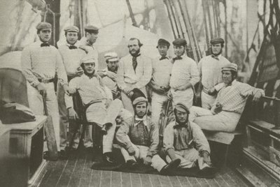 Az első angol krikettcsapat Amerikába utazott, 1859. szeptember 7. (f/w fotó) alkotó: English Photographer