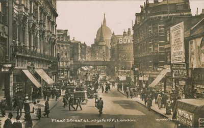 Fleet Street és Ludgate Hill, London alkotó: English Photographer