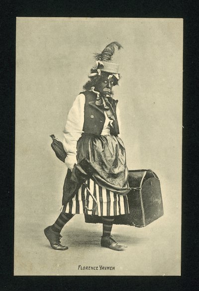 Florence Yaymen, angol music hall komikus és táncosnő (fekete-fehér fotó) alkotó: English Photographer