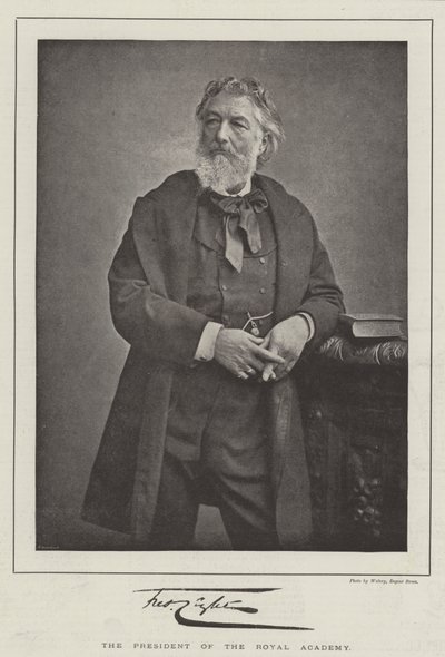 Frederic Leighton, a Királyi Akadémia elnöke alkotó: English Photographer
