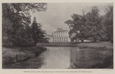 Frogmore House, ahol Edward király fog lakni a Windsori kastélyban zajló átalakítások idején alkotó: English Photographer