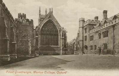 Front Quad, Merton College, Oxford, Oxfordshire (f/w fotó) alkotó: English Photographer