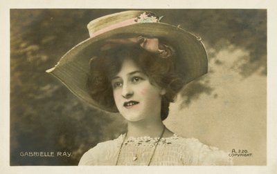 Gabrielle Ray, angol színésznő (színes fotó) alkotó: English Photographer