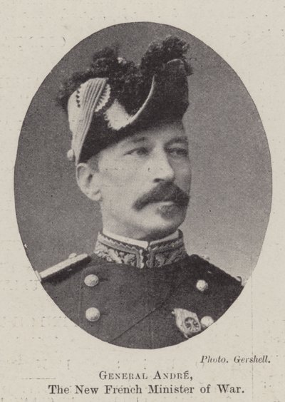 Andre tábornok, az új francia hadügyminiszter alkotó: English Photographer