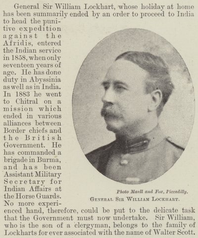 Sir William Lockhart tábornok alkotó: English Photographer