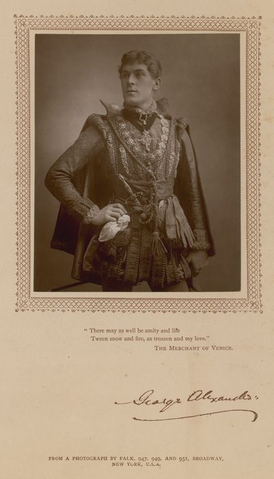 George Alexander, színész alkotó: English Photographer