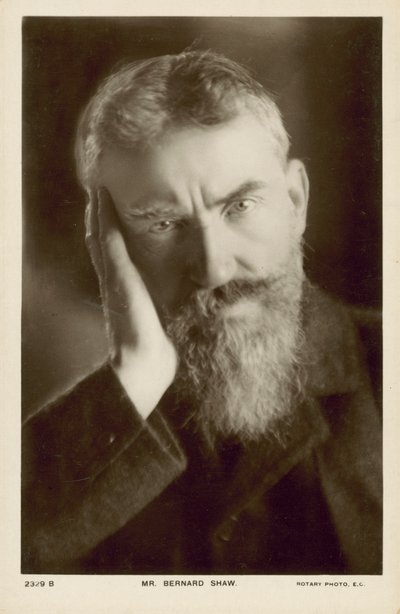 George Bernard Shaw, ír drámaíró (fekete-fehér fotó) alkotó: English Photographer
