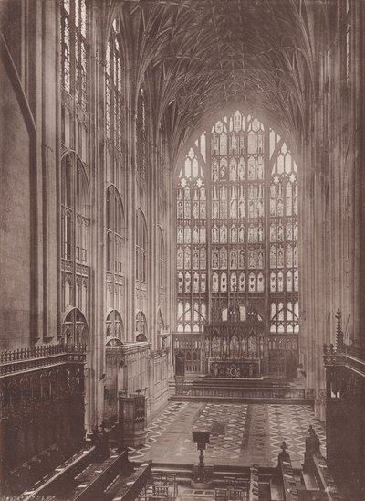 Gloucester: The Cathedral, Choir East (f/w fotó) alkotó: English Photographer
