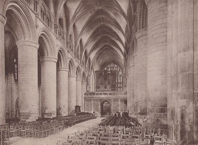 Gloucester: The Cathedral, Nave East (f/w fotó) alkotó: English Photographer