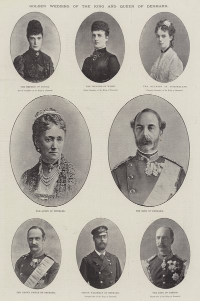 Dánia királyának és királynőjének aranylakodalma alkotó: English Photographer