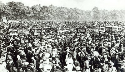 Great Votes for Women demonstráció a Hyde Parkban, 1908. június 21-én alkotó: English Photographer
