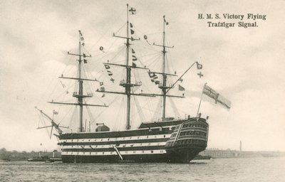 HMS Victory, repülő Trafalgar jelzés alkotó: English Photographer