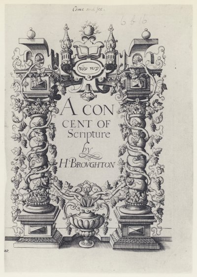 H Broughton, A Concent of Scripture, G Simson és W White 1590 (f/w fotó) alkotó: English Photographer