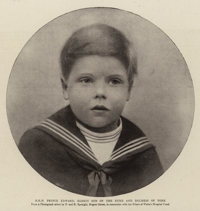 H R H Edward herceg, York hercegének és hercegnőjének legidősebb fia alkotó: English Photographer